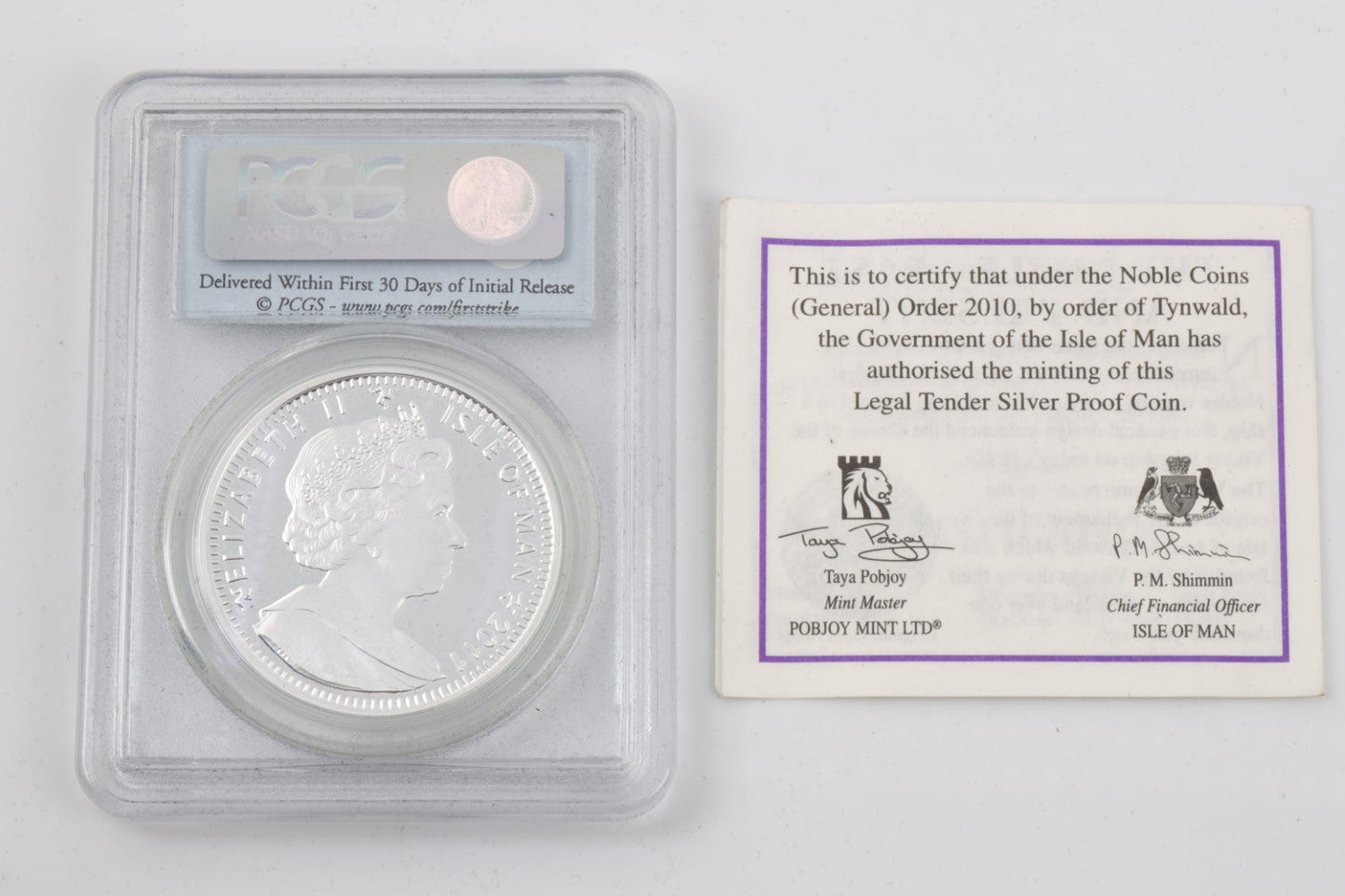 2011 Isle of Man Coin 999 Silver (31.10g.)